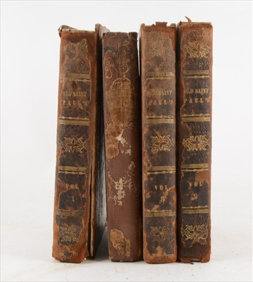 Lot 89 - AINSWORTH, W H, Old Saint Paul's, a Tale of The Plague and the Fire, 1841, three vols.