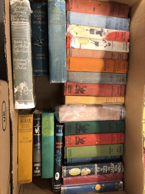 Lot 67 - Two boxes of books including crime fiction