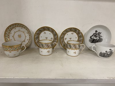 Lot 53 - Three books on New Hall porcelain and a small collection of 19th century china