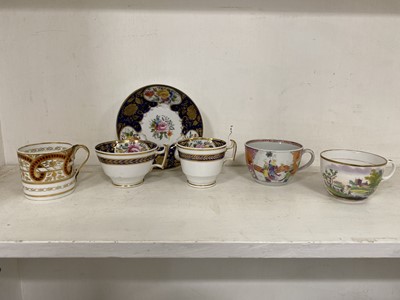 Lot 53 - Three books on New Hall porcelain and a small collection of 19th century china