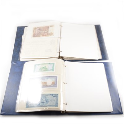 Lot 175 - Five albums of World Wide Bank Notes and one album of Coins.