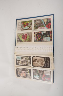 Lot 148 - An album of Edwardian Birthday Greetings cards and loose postcards.