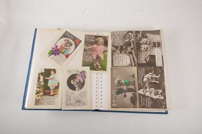 Lot 148 - An album of Edwardian Birthday Greetings cards and loose postcards.