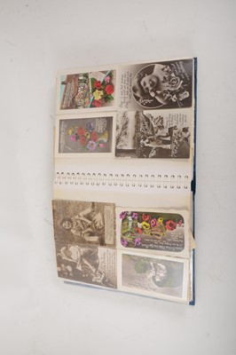 Lot 148 - An album of Edwardian Birthday Greetings cards and loose postcards.