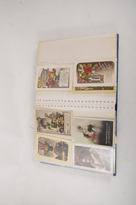 Lot 148 - An album of Edwardian Birthday Greetings cards and loose postcards.