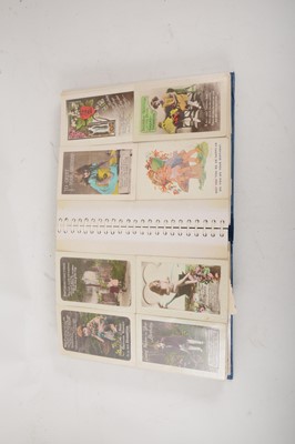 Lot 148 - An album of Edwardian Birthday Greetings cards and loose postcards.