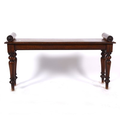 Lot 1523 - A Victorian oak window seat