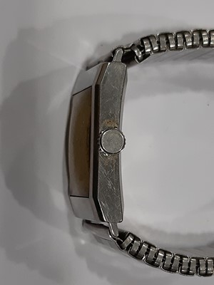 Lot 1380 - Six vintage wrist watches - Omega, Tissot, Roamer, one 9 carat gold.