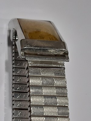 Lot 1380 - Six vintage wrist watches - Omega, Tissot, Roamer, one 9 carat gold.