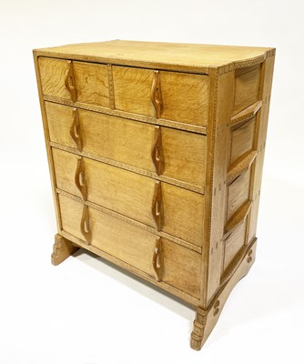 Lot 535 - An Arts and Crafts oak chest of drawers, attributed to Sidney Barnsley