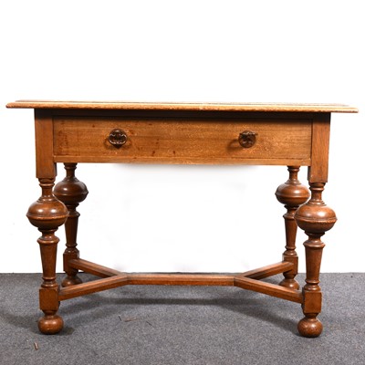 Lot 1594 - A Continental oak side table