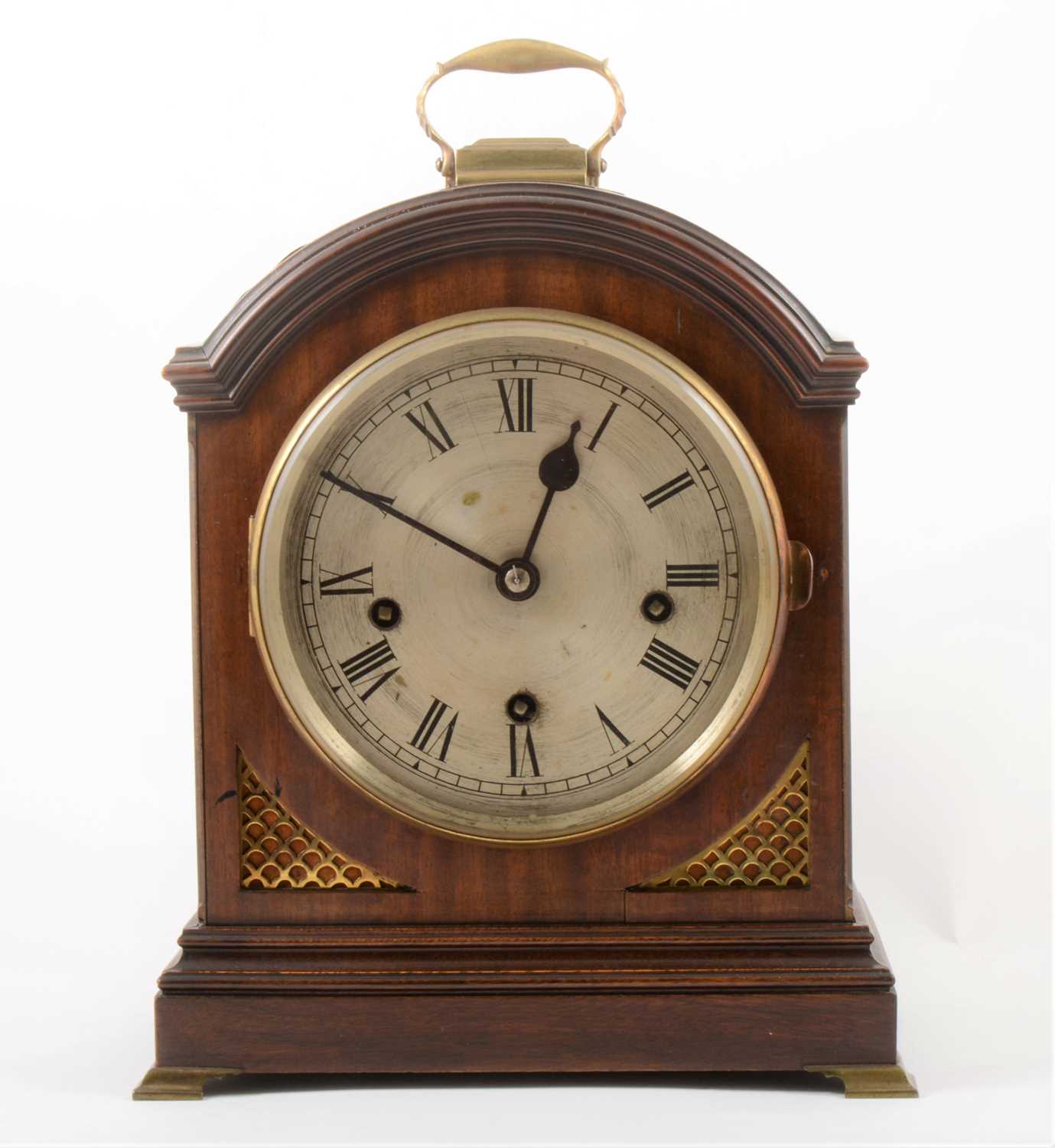 Lot 151 - A Regency style mahogany bracket clock, circa 1900