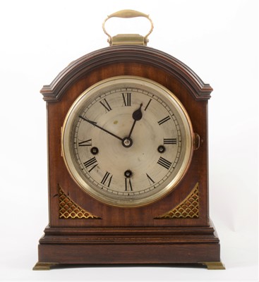 Lot 151 - A Regency style mahogany bracket clock, circa 1900