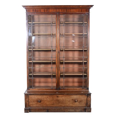 Lot 513 - A Victorian mahogany glazed display cabinet