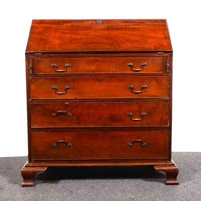 Lot 1516 - A George III mahogany bureau