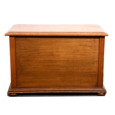 Lot 1561 - A small oak blanket box, 20th Century