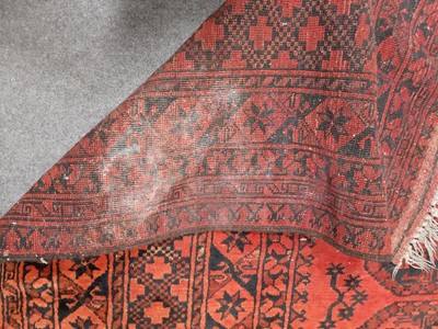 Lot 186 - An Afghan carpet