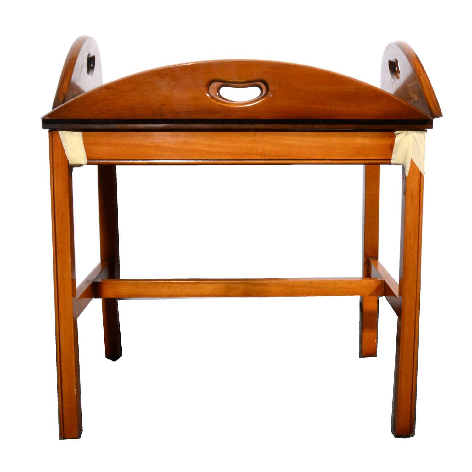 Lot 23 - A yew wood butler's table