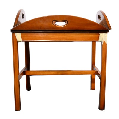 Lot 23 - A yew wood butler's table
