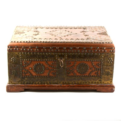 Lot 244 - An Eastern hardwood casket