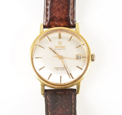 Lot 164 - Omega - a gentleman's Seamaster De Ville yellow metal automatic wrist watch.