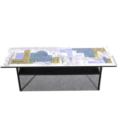 Lot 644 - John Piper for Terence Conran, a 'London Skyline' coffee table, 1950s