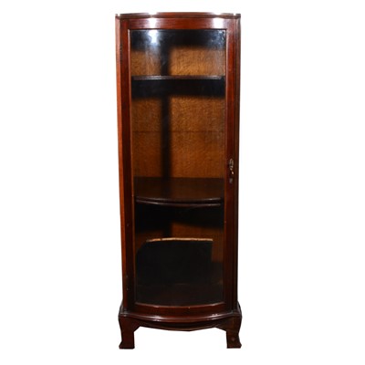 Lot 43 - A mahogany bowfront display cabinet