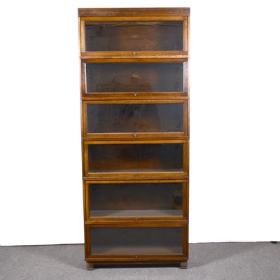 Lot 488 - An oak sectional bookcase, Globe-Wernicke Limited, in eight divisions