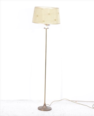 Lot 318 - A small lacquered brass standard lamp