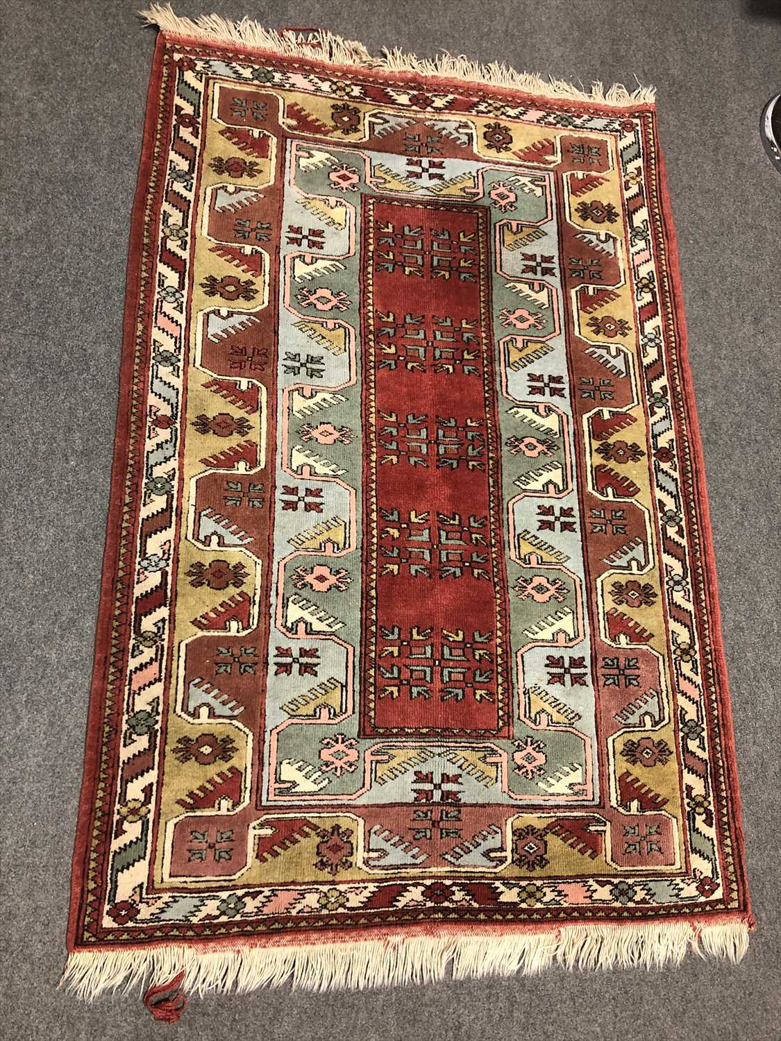 Lot 523 - Caucasian pattern rug