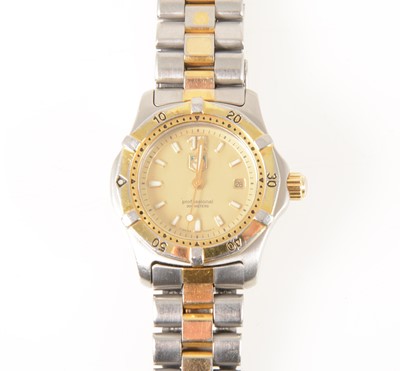 Lot 372A - Tag - a lady's Professional bi-colour wrist watch.