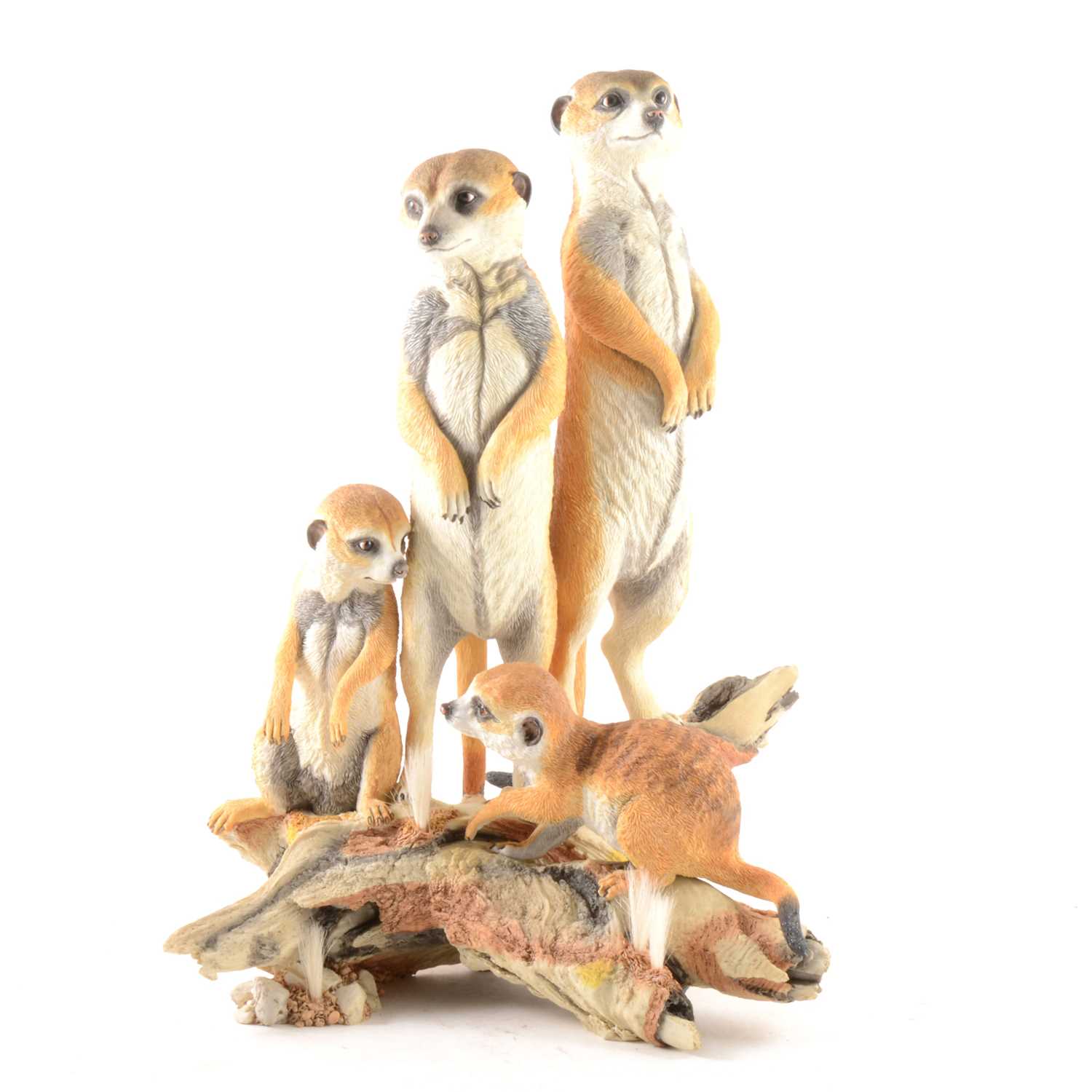 Lot 1043 - Country Artists figural group, 'Meerkats - Guardians'