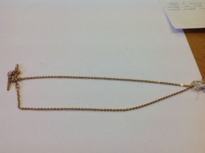 Lot 193 - A small 18 carat yellow gold open face pocket watch and neck chain.