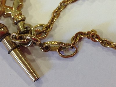 Lot 193 - A small 18 carat yellow gold open face pocket watch and neck chain.