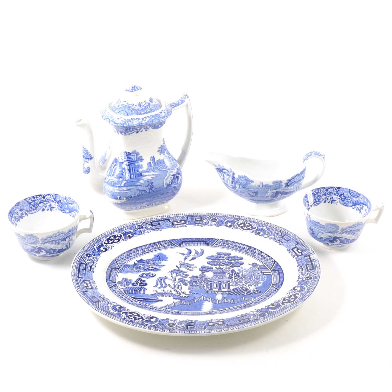 Lot 51 - A quantity of blue and white tableware, mostly Copeland Spode's Italian