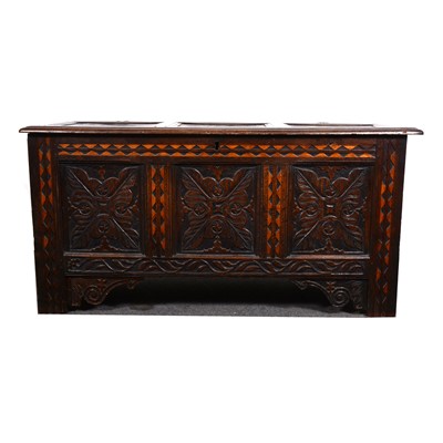 Lot 1515 - Late 17th Century oak coffer