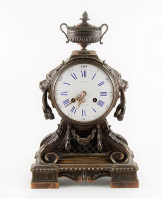 Lot 165 - Louis XVI style ormolu mantel clock, Villard a Paris, mid 19th Century