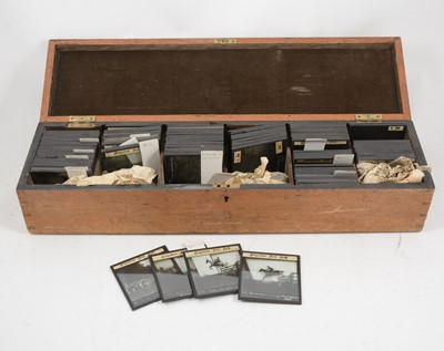 Lot 1113 - A collection of black and white magic lantern slides by Graystone Bird of Bath
