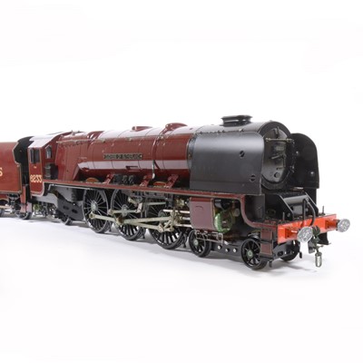 Lot 10 - Aster Hobby live steam, gauge 1 / G scale, 45mm locomotive and tender; 'Duchess of Sutherland' 4-6-2 LMS no.6233, in wooden case.