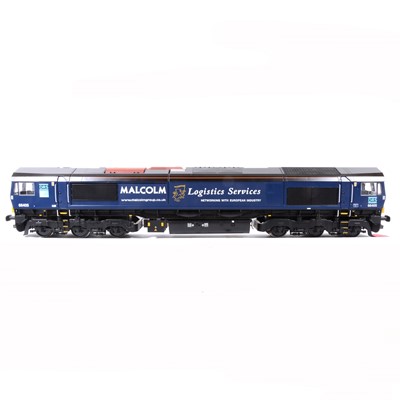 Lot 11 - Aristocraft electric, gauge 1 / G scale, 45mm diesel locomotive; DRS 66405 with 'Malcolm Logistics Services' advertising to sides, in wooden case