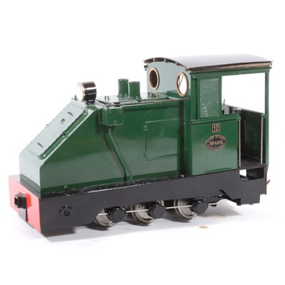 Lot 16 - Fell Locomotive Works electric, gauge 1 / G scale, 45mm locomotive, 0-6-0, based on a Kerr Stuart design locomotive no.4415, green, in wooden case.