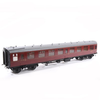 Lot 22 - Tower Brass Models, gauge 1 / G scale, 45mm passenger coach, BR maroon no.M24576, boxed.