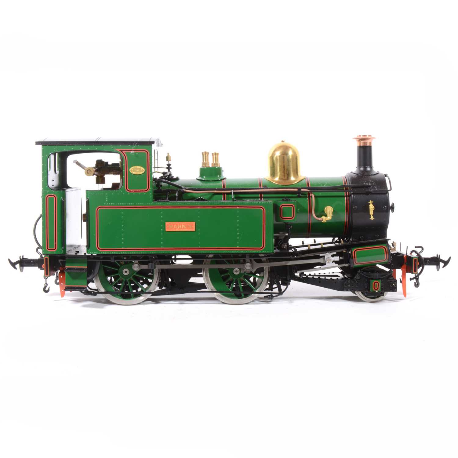 Lot 26 - Accucraft live steam, gauge 1 / G scale, 45mm locomotive, Beaver Peacock Isle of Man 'Mannin' 2-4-0T, green, with instructions, accessories and box.