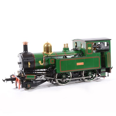 Lot 26 - Accucraft live steam, gauge 1 / G scale, 45mm locomotive, Beaver Peacock Isle of Man 'Mannin' 2-4-0T, green, with instructions, accessories and box.