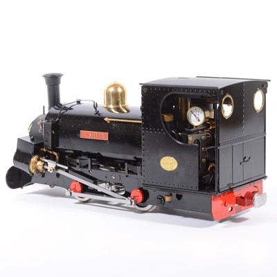 Lot 29 - Roundhouse live steam, gauge 1 / G scale, 45mm locomotive, 'Charles' / Bushloe 0-4-0, black, with instructions, boxed, with RC.