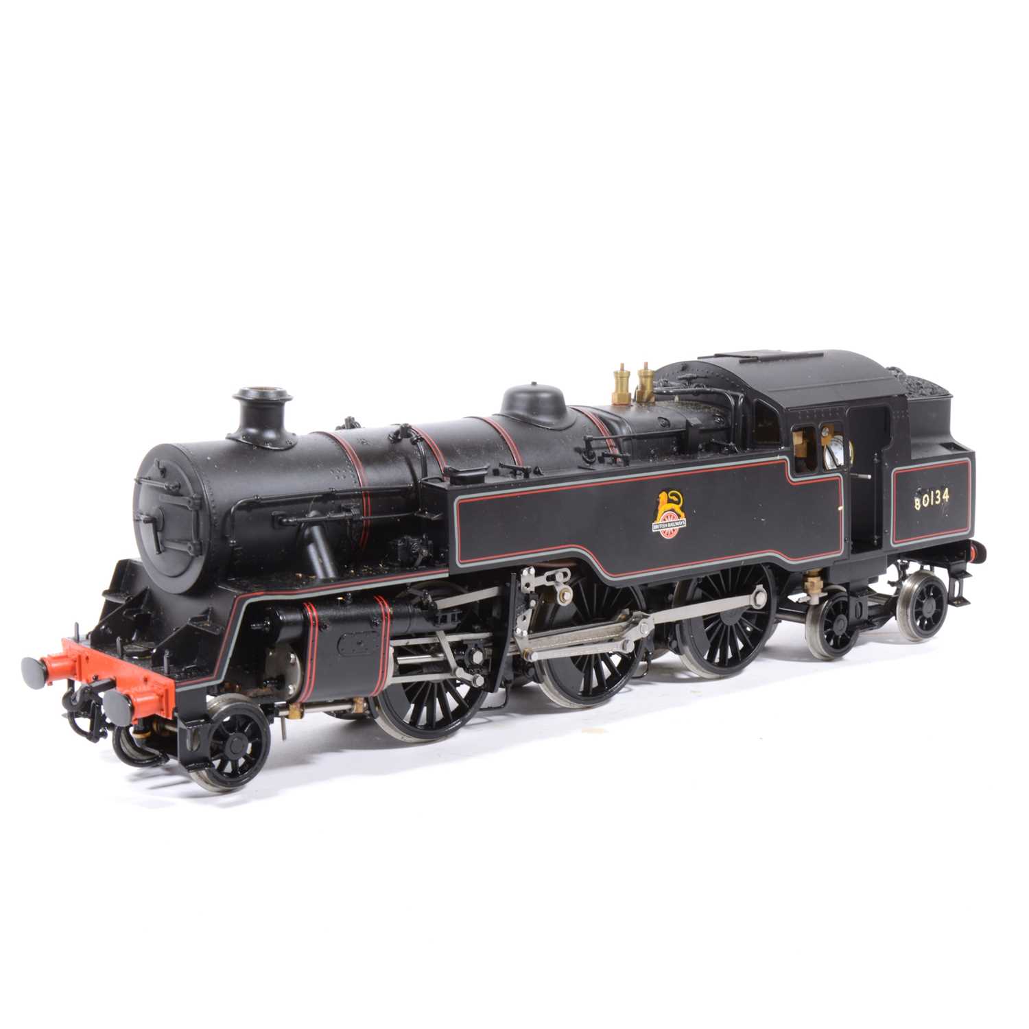 34 - Live steam model, gauge 1 / G scale, 45mm locomotive, 4MT 2-6-4T BR no.80134.