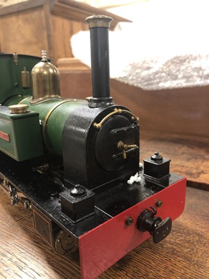 Lot 37 - Merlin Loco Works live steam, gauge 1 / G scale, 32mm locomotive, Major 'Bertie Bassett' 0-6-0 no.488, green, with RC