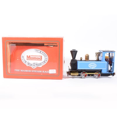 Lot 38 - Mamod live steam, locomotive, blue, boxed and instructions.