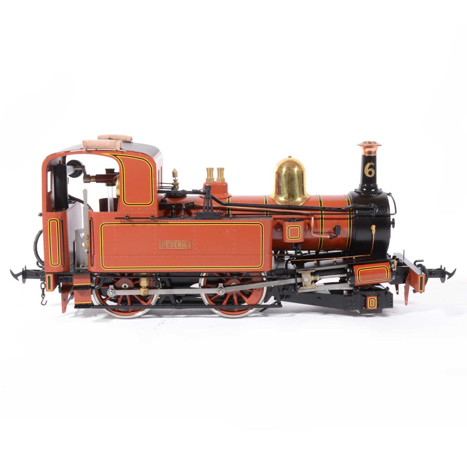 40 - Accucraft live steam, gauge 1 / G scale, 45mm locomotive, Isle of Man 'Peveril', 2-4-0T, with instructions and box.