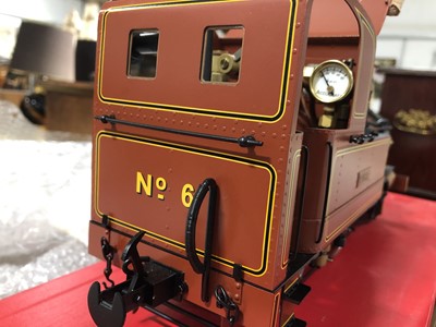 Lot 40 - Accucraft live steam, gauge 1 / G scale, 45mm locomotive, Isle of Man 'Peveril', 2-4-0T, with instructions and box.